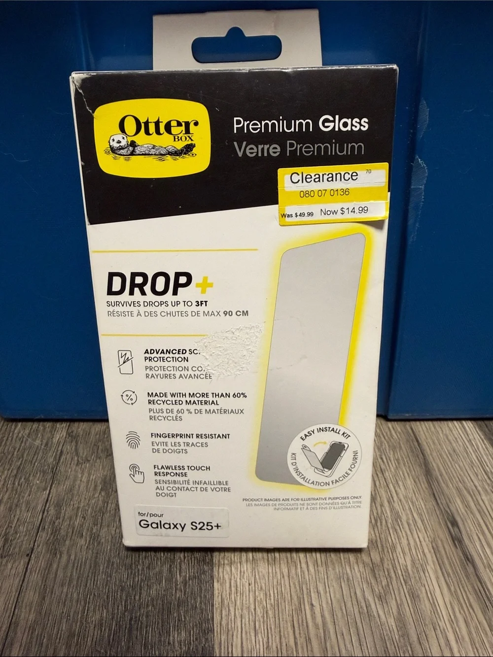 OtterBox Premium Glass Screen Protector for Galaxy S25+ — White